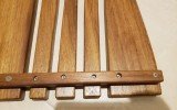 Aquatica Onde Waterproof Iroko Wood Bath Shower Floor Mat 90 6